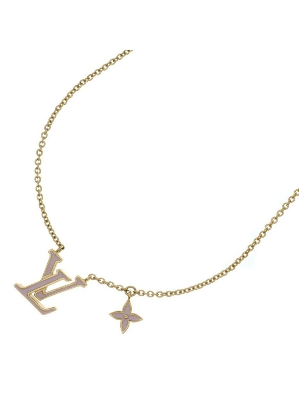 Louis Vuitton Necklace LV Iconic Enamel Pink